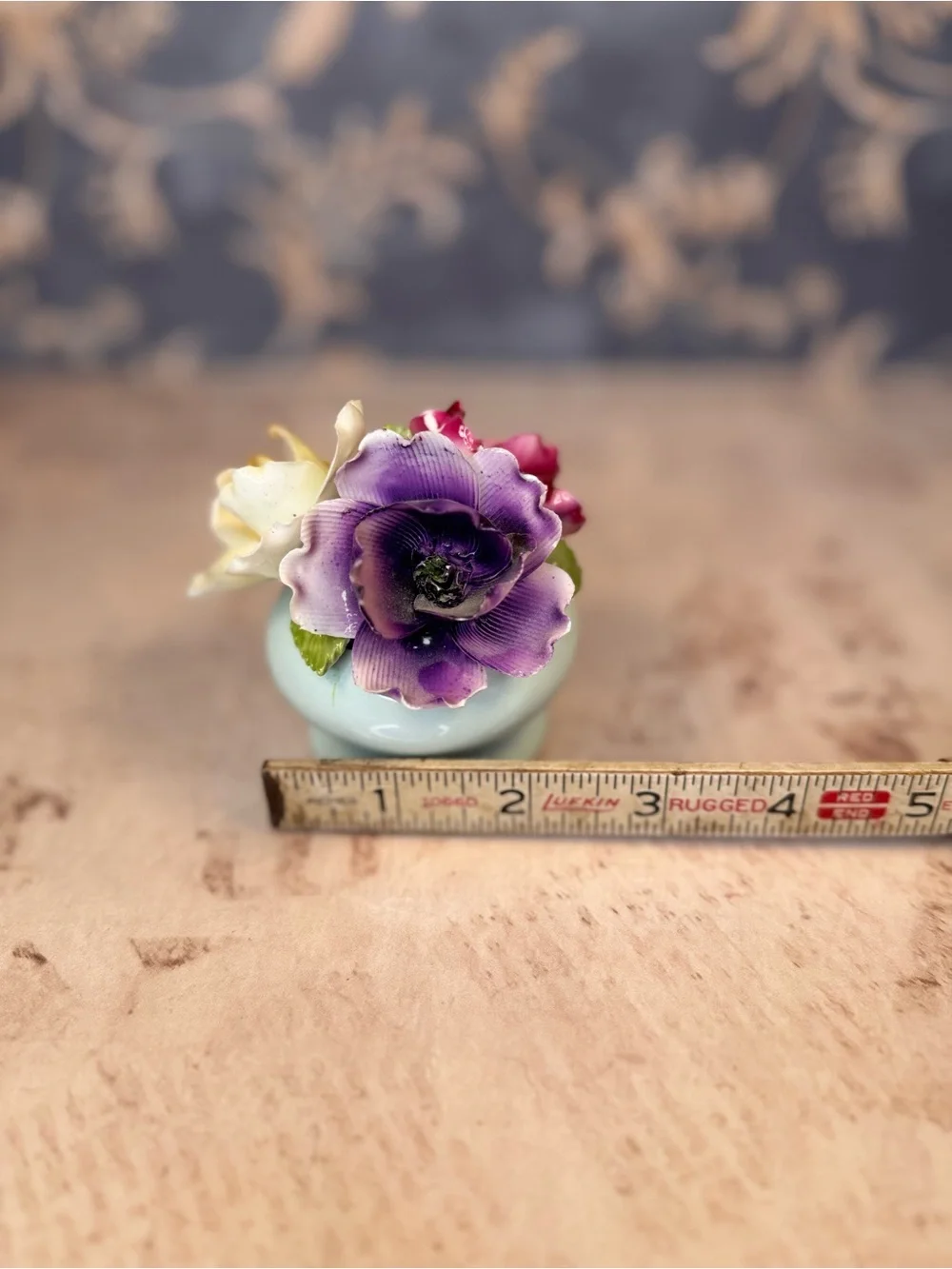 Vintage Staffordshire Bone China Floral Posy Bowl England Figurine